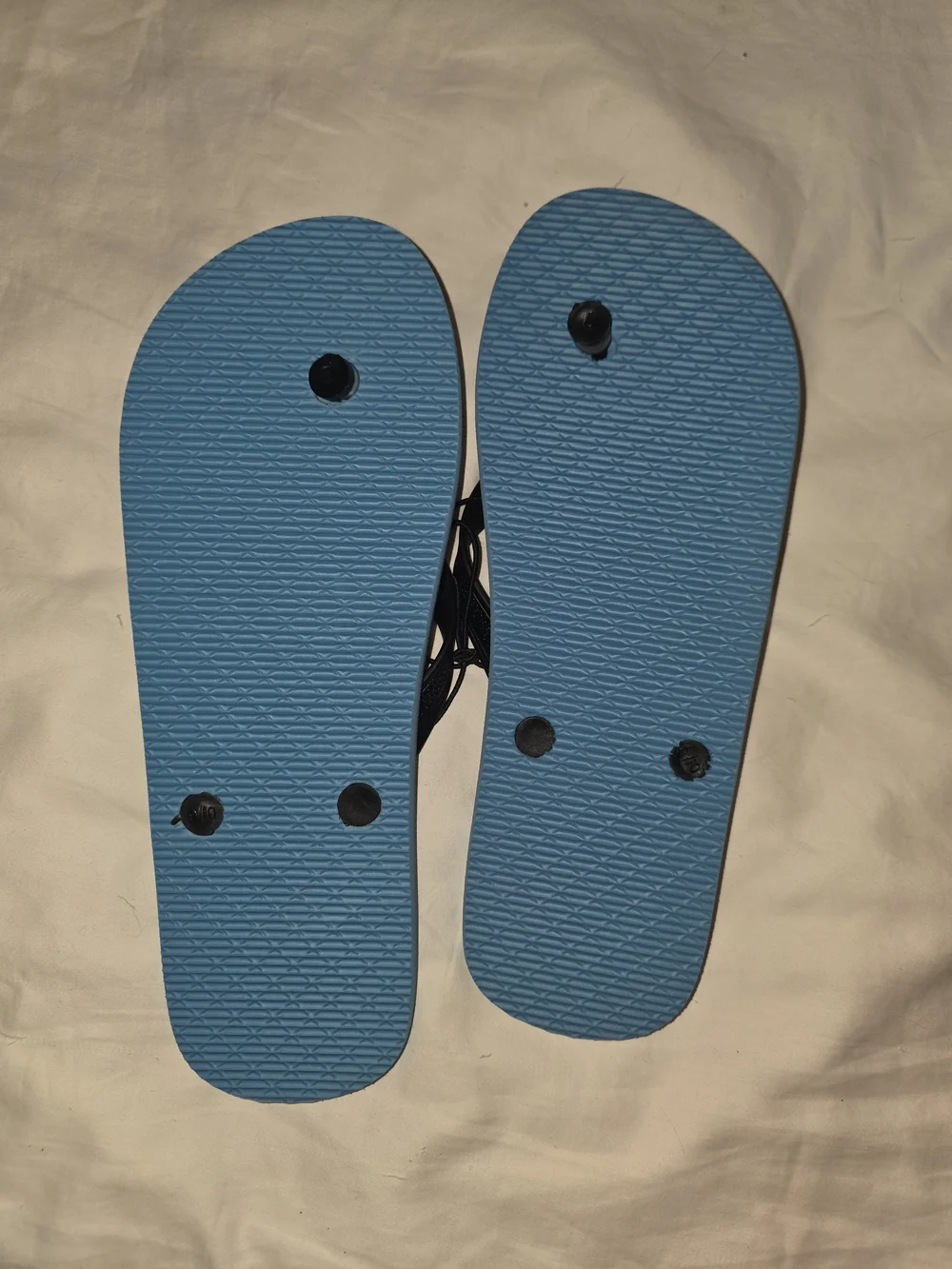 Shrek & Donkey Mens' Blue Graphic Flip Flops